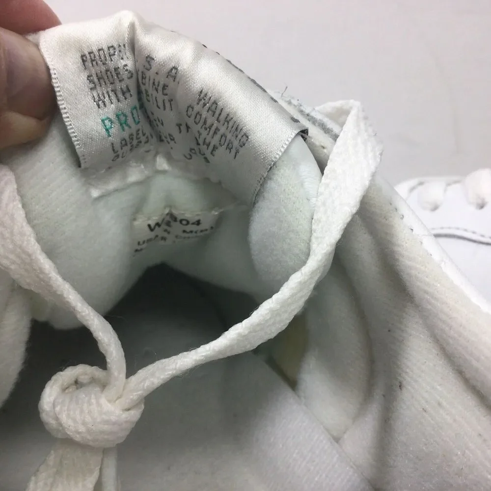Propet Life Walker Womens Walking‎ Shoes Size 9.5 White Leather Comfort Sneakers